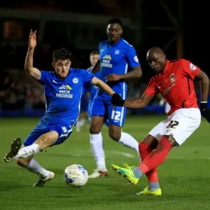 Marc-Antoine Fortune Scores Past Sliding Jack Baldwin in Sky Bet League One: Peterborough United vs Coventry City at ABAX Stadium Marc-Antoine Fortune Scores Past Sliding Jack Baldwin in Sky Bet League One: Peterborough United vs Coventry City at ABAX Stadium