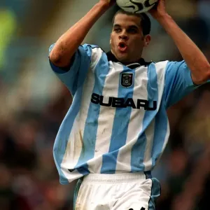 Marcus Hall of Coventry City Gears Up for a Throw-In Against Derby County (31-03-2001) Marcus Hall of Coventry City Gears Up for a Throw-In Against Derby County (31-03-2001)