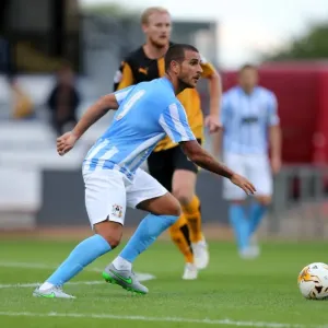 Marcus Tudgay in Pre-Season Action: Coventry City vs Cambridge United at Abbey Stadium