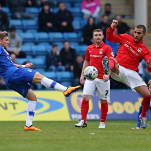 Marcus Tudgay vs. George Williams: Intense Clash in Sky Bet League One Match at MEMS Priestfield Stadium