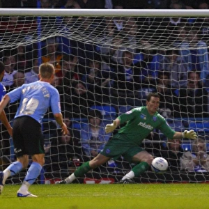 Marlon King Scores Penalty for Coventry City at Fratton Park against Portsmouth (Npower Championship, 12-04-2011)