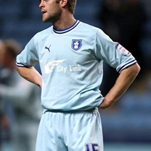 Martin Cranie: A Dejected Moment After Coventry City's Championship Loss to Millwall (17-04-2012)
