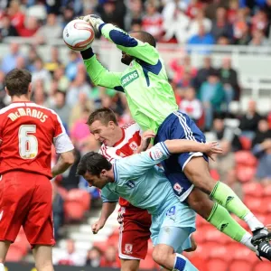Middlesbrough vs Coventry City: Carl Ikeme Saves Roy O'Donovan's Header in Championship Clash at Riverside Stadium Middlesbrough vs Coventry City: Carl Ikeme Saves Roy O'Donovan's Header in Championship Clash at Riverside Stadium