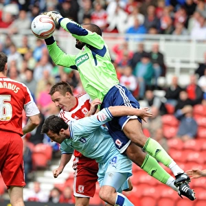 Middlesbrough vs Coventry City: Carl Ikeme Saves Roy O'Donovan's Header in Championship Clash at Riverside Stadium