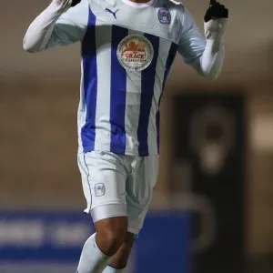 Nathan Delfouneso Scores the Dramatic Winning Goal for Coventry City Against Walsall in Sky Bet League One (05-03-2014, Sixfields Stadium) Nathan Delfouneso Scores the Dramatic Winning Goal for Coventry City Against Walsall in Sky Bet League One (05-03-2014, Sixfields Stadium)