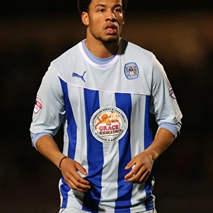 Nathan Eccleston in Action for Coventry City against Stevenage at Sixfields Stadium (Sky Bet League One, 2014)