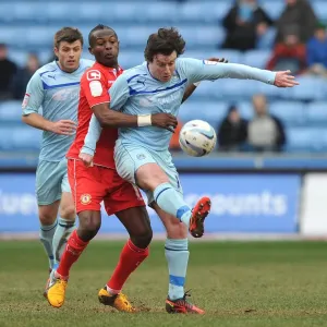 Print of Coventry City v Crewe Alexandra match at the Ricoh Arena Print of Coventry City v Crewe Alexandra match at the Ricoh Arena