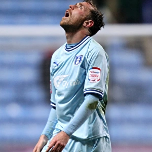 Richard Keogh's Disappointment: Coventry City FC's Defeat Against Millwall in Championship (17-04-2012)
