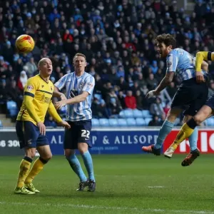 Romain Vincelot Charges Towards Goal: Coventry City vs Scunthorpe United, Sky Bet League One