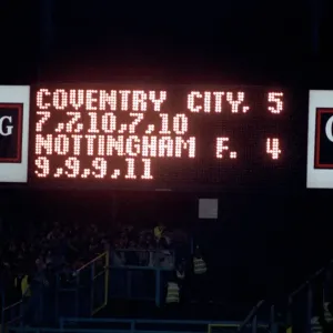 Classic Match Prints: 28th November 1990 - Rumbelows League Cup - Fourth Round - Coventry City v Nottingham Forest