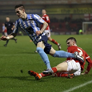Ryan Kent vs Oliver Turton: A Fierce Tackle Battle in Coventry City's League One Clash at Crewe Alexandra