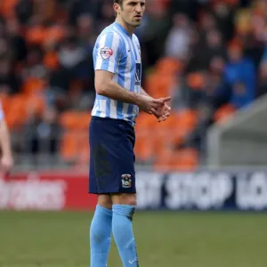 Sam Ricketts of Coventry City in Action against Blackpool in Sky Bet League One (2015-16) Sam Ricketts of Coventry City in Action against Blackpool in Sky Bet League One (2015-16)