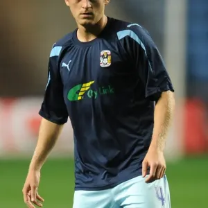 Sammy Clingan of Coventry City in Pre-Match Warm-Up at Ricoh Arena vs Blackpool (Npower Football League Championship, 27-09-2011)