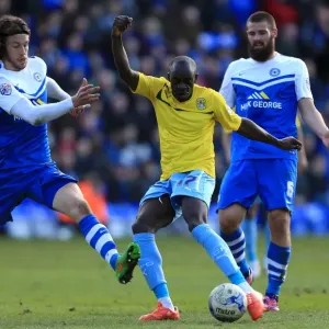 Sanmi Odelusi's Tight Squeeze: Coventry City vs. Peterborough United in Sky Bet League One - Coventry Forward Scores Under Pressure