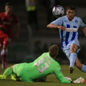 Shaun Miller's Thrilling Goal Attempt vs. Cardiff City in Coventry City's Capital One Cup Clash Shaun Miller's Thrilling Goal Attempt vs. Cardiff City in Coventry City's Capital One Cup Clash