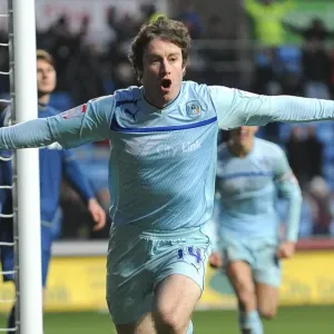 Stephen Elliott Scores the Opening Goal: Coventry City vs Oldham at Ricoh Arena Stephen Elliott Scores the Opening Goal: Coventry City vs Oldham at Ricoh Arena