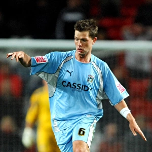 Stephen Hughes at Old Trafford: Coventry City's Battle in the Carling Cup Third Round Against Manchester United (September 2007)