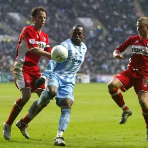 Stern John Caught in the Middle: Coventry City vs Middlesbrough FA Cup Showdown (2006) - Southgate and Cattermole Close In Stern John Caught in the Middle: Coventry City vs Middlesbrough FA Cup Showdown (2006) - Southgate and Cattermole Close In