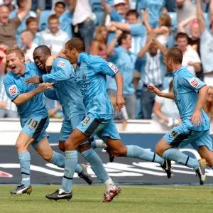 Stern John's Euphoric Moment: Coventry City's Goal Celebration Against Sunderland (06-08-2006), Ricoh Arena Stern John's Euphoric Moment: Coventry City's Goal Celebration Against Sunderland (06-08-2006), Ricoh Arena