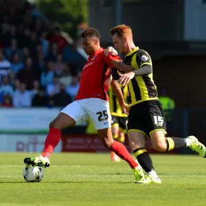 Tom Naylor vs Jacob Murphy: Intense Tackle in Sky Bet League One Clash Between Burton Albion and Coventry City Tom Naylor vs Jacob Murphy: Intense Tackle in Sky Bet League One Clash Between Burton Albion and Coventry City