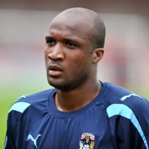 William Edjenguele in Action: Coventry City vs Accrington Stanley - Pre-Season Friendly at Crown Ground William Edjenguele in Action: Coventry City vs Accrington Stanley - Pre-Season Friendly at Crown Ground