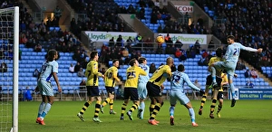 Images Dated 2015 January: Aaron Martin's Thrilling Header: Coventry City vs Rochdale (Sky Bet League One)
