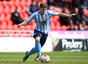Images Dated 23rd April 2016: Aaron Phillips at Keepmoat Stadium: Doncaster Rovers vs Coventry City