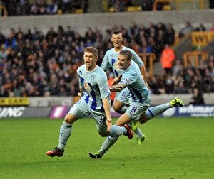 Images Dated 19th October 2013: Aaron Phillips's Dramatic Equalizer: Coventry City vs. Wolverhampton Wanderers in Sky Bet League 1