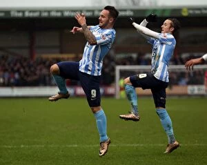 Images Dated 2nd January 2016: Adam Armstrong Scores First Goal: Coventry City's Triumph over Crewe Alexandra in Sky Bet League One