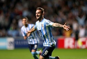 Images Dated 18th August 2015: Adam Armstrong's Brace: Coventry City's Victory Over Crewe Alexandra in Sky Bet League One
