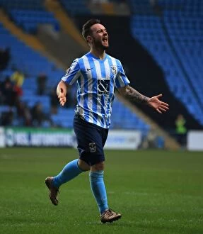 Images Dated 13th February 2016: Adam Armstrong's Double: Coventry City Secures 2-0 Victory Over Bury (Sky Bet League One)
