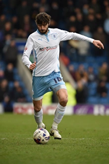 Images Dated 2015 March: Adam Barton in Action: Coventry City vs Chesterfield at Proact Stadium, Sky Bet League One