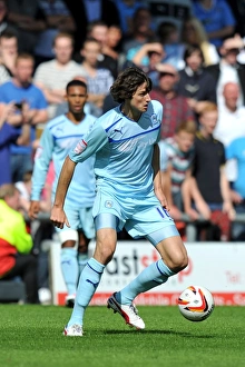 Images Dated 2012 September: Adam Barton in Action: Coventry City vs Crewe Alexandra