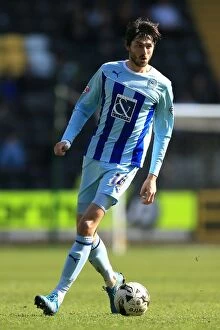 Images Dated 6th April 2015: Adam Barton Leads Coventry City in Sky Bet League One Battle at Meadow Lane against Notts County