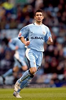 Images Dated 12th February 2005: Ady Williams vs Burnley: A Clash at Coventry City's Highfield Road (2005)