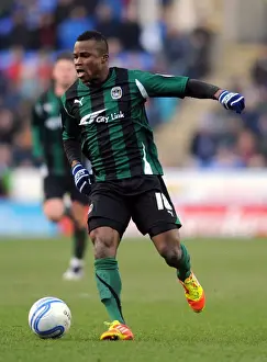 Images Dated 2012 February: Alex Nimely's Dramatic Winning Goal for Coventry City against Reading (11-02-2012)