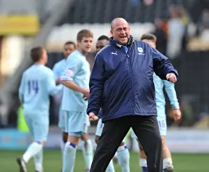 31-03-2012 V Hull City, KC Stadium Prints: Andy Thorn's Coventry City: Celebrating Championship Win Against Hull City (March 31)