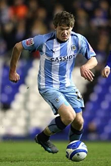 Images Dated 3rd November 2008: Aron Gunnarsson in Action: Coventry City vs Birmingham City, Championship Clash at St