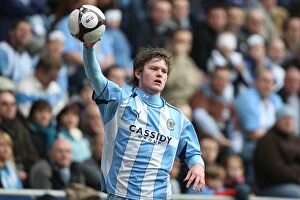 Images Dated 7th March 2009: Aron Gunnarsson in FA Cup Sixth Round: Coventry City vs. Chelsea at Ricoh Arena (March 7, 2009)