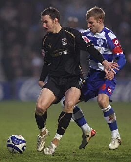 Images Dated 10th January 2009: Battle for the Ball: Beuzelin vs. Rowlands - Coventry City vs