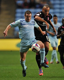 Images Dated 2012 August: Battle for the Ball: Coventry City vs Birmingham City - Capital One Cup Second Round
