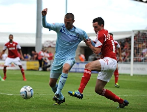 Images Dated 2013 August: Battle for the Ball: Coventry City vs Bristol City - Sky Bet League One