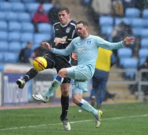 Images Dated 2012: Battle for the Ball: Coventry City vs. Ipswich Town in the Championship
