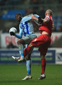 Images Dated 2015 April: Battle for the Ball: Coventry City vs Leyton Orient - Sky Bet League One