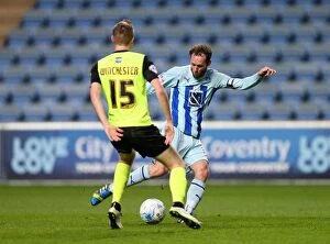 Images Dated 14th April 2015: Battle for the Ball: Coventry City vs Oldham Athletic in Sky Bet League One