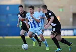 Sky Bet League One : Coventry City v Port Vale : Sixfields Stadium : 16-03-2014 Collection: Battle for the Ball: Coventry City vs Port Vale Rivalry in Sky Bet League One (March 16, 2014)