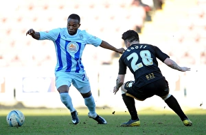 Images Dated 2014 March: Battle for the Ball: Coventry City vs Port Vale - Sky Bet League One