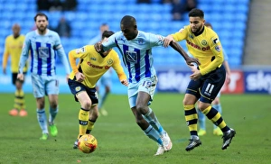 Images Dated 2015 January: Battle for the Ball: Coventry City vs Rochdale - Sky Bet League One Rivalry