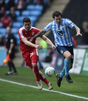 Images Dated 19th March 2016: Battle for the Ball: Coventry City vs Swindon Town in Sky Bet League One
