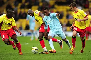 17-03-2012 V Watford, Vicarage Road Prints: Battle for the Ball: Coventry City vs. Watford - A Tactical Clash